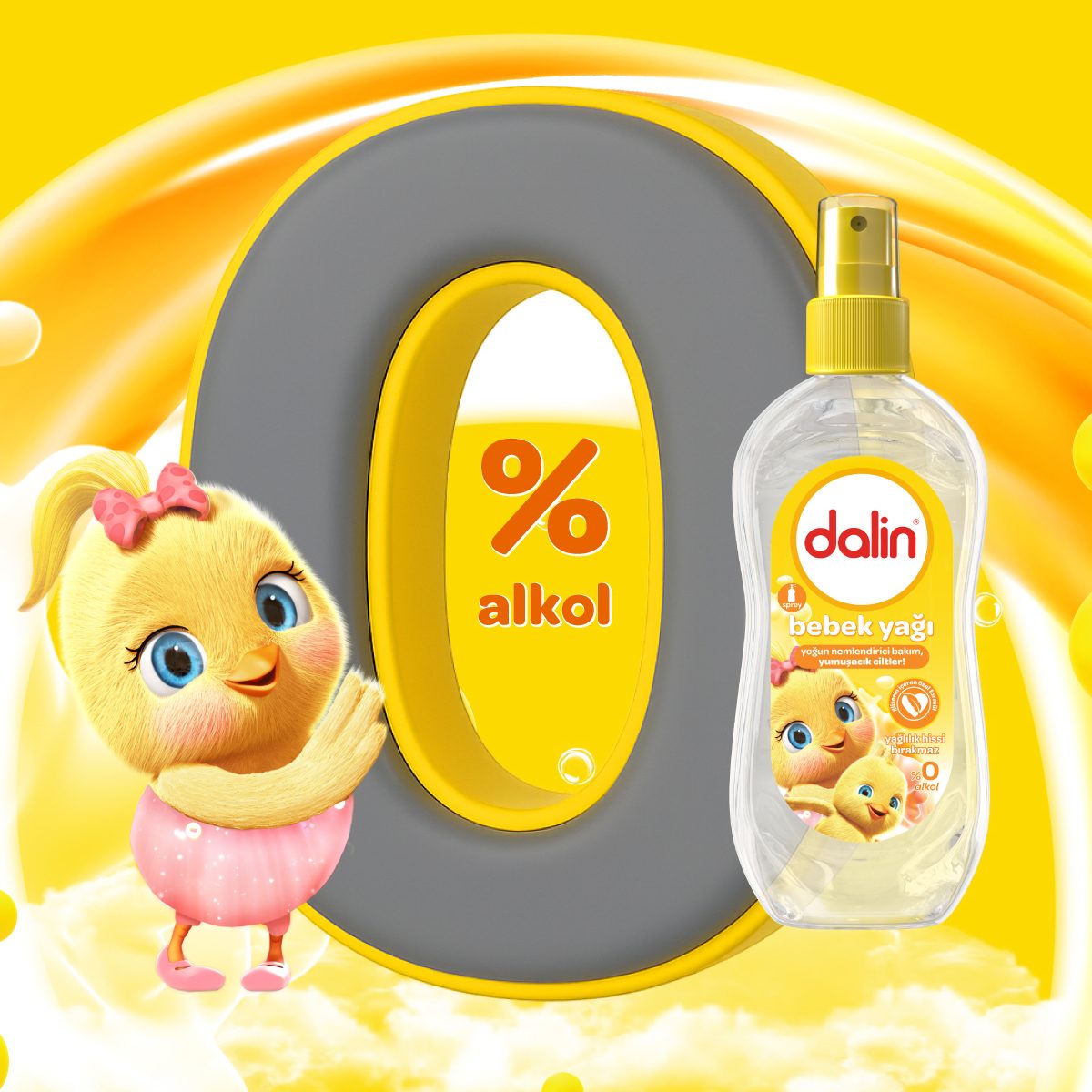 Dalin Classic Baby Oil Spray 200ml