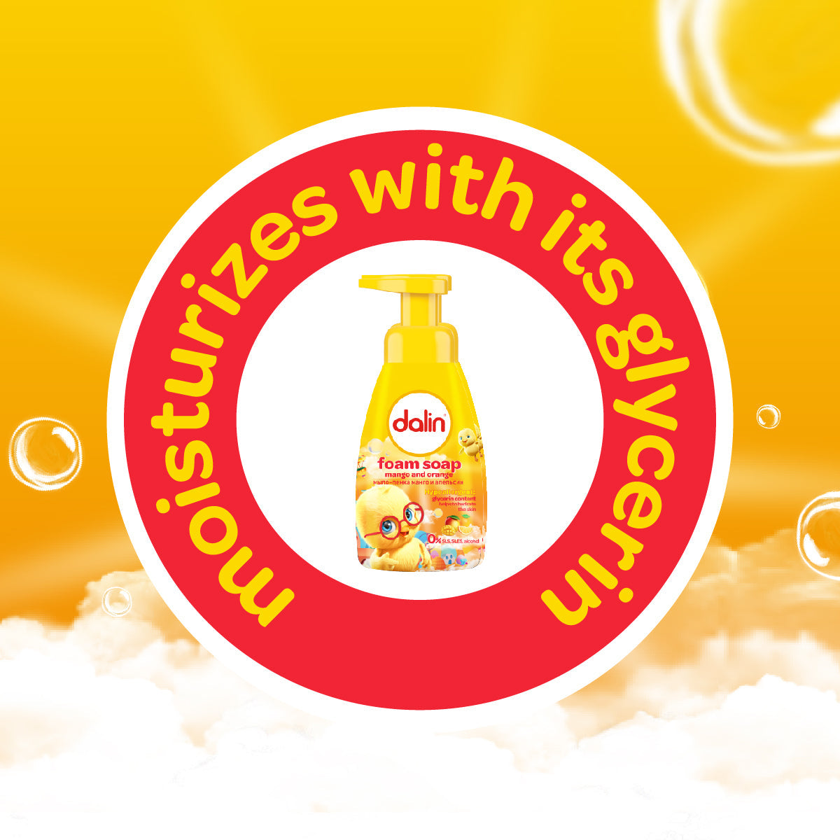 Dalin Kids Foam Soap Mango & Orange 200ml